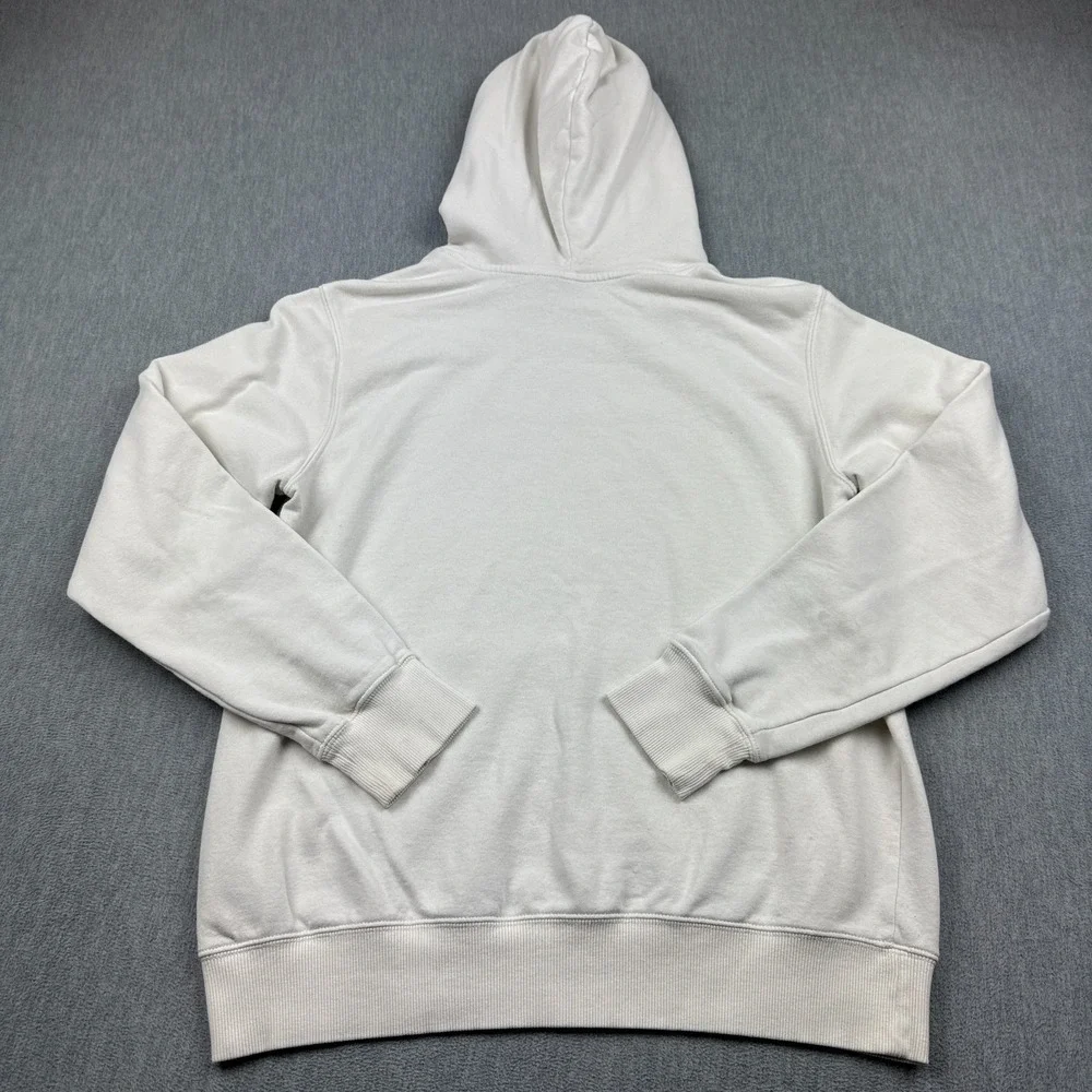 The North Face Sweater Mens Small White Half Dome Pullover Hoodie Graphic Logo‎